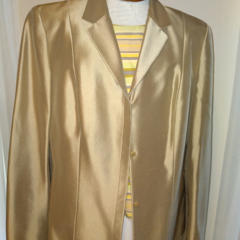 Beautiful Ann Taylor 3 piece Silk Pant Suit